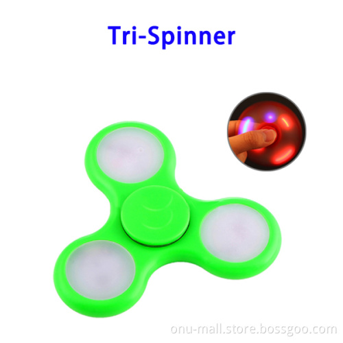 RGB LED Light Stress Reducer Glowing Fidget Spinner Toys Amazon